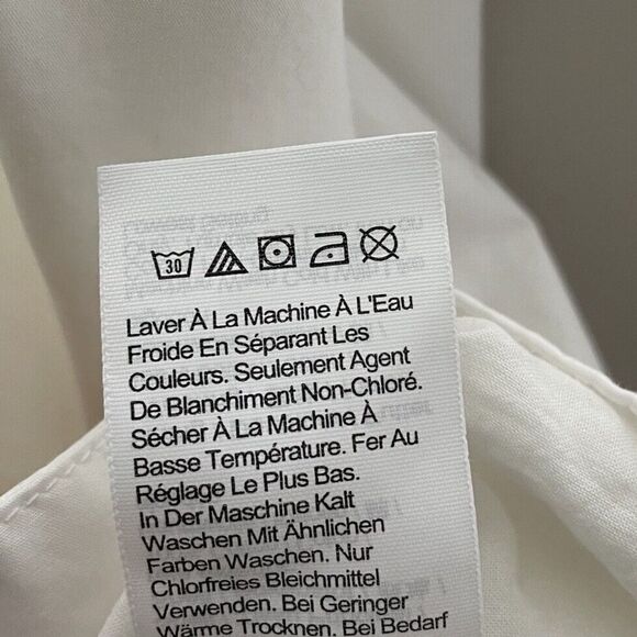 MADEWELL Mini Shirtdress Women XS White V-Neck Shift Dress Pockets NP093 - Picture 14 of 15